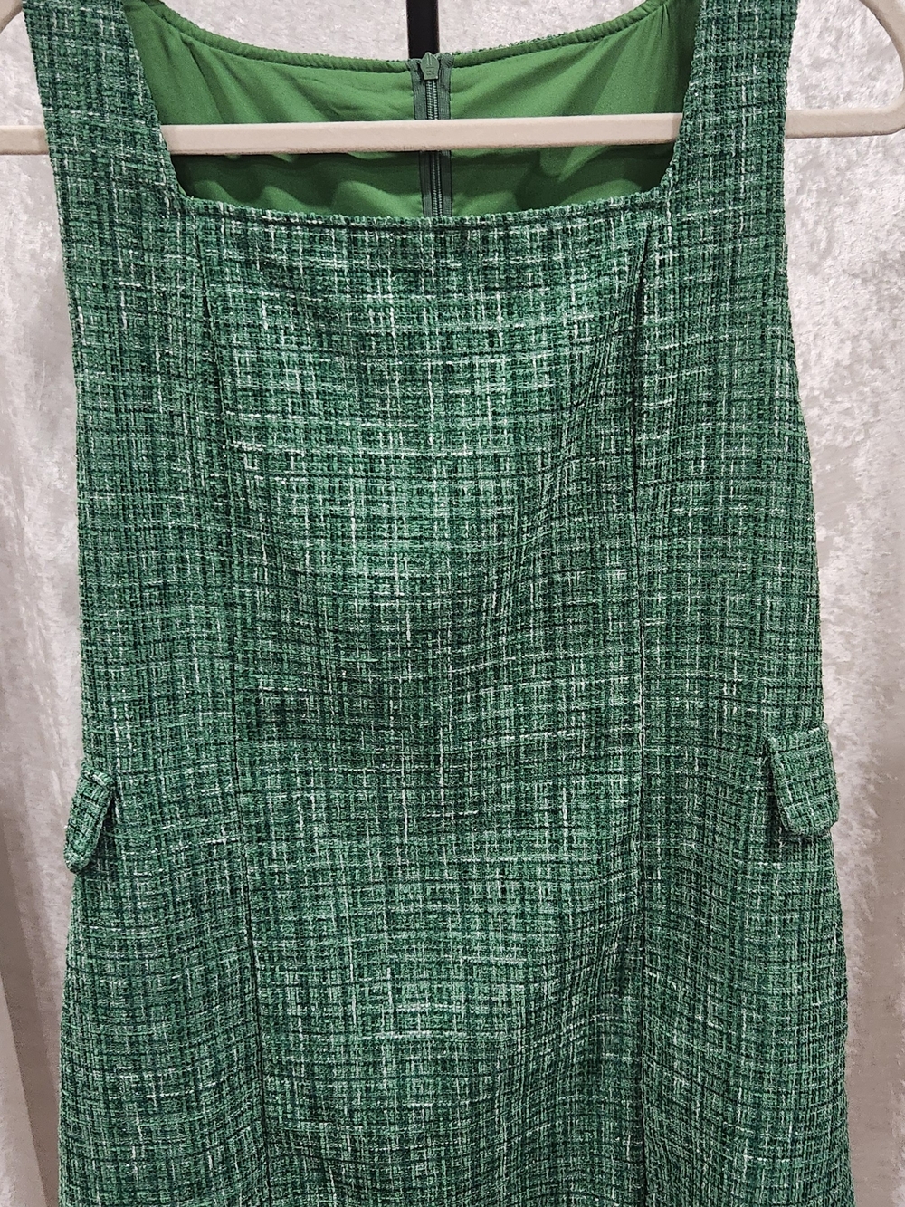 J.ING Emerald Green Tweed Mini Dress